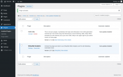 Page screenshot: Plugins &lsaquo; Test site &mdash; WordPress