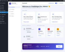 Page screenshot: Shois Chat Button &lsaquo; Test site &mdash; WordPress