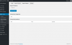 Page screenshot: Shopbox &rarr; Export  Products