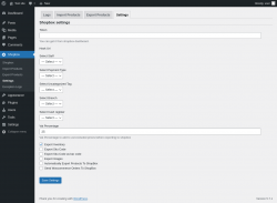 Page screenshot: Shopbox &rarr; Settings