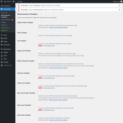 Page screenshot: Shop Maker → WooCommerce Templates