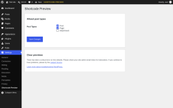Page screenshot: Settings &rarr; Shortcode Preview