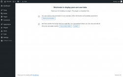 Page screenshot: ‹ Test site — WordPress