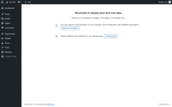 Page screenshot: ‹ Test site — WordPress
