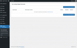 Page screenshot: Snippet Shortcodes &rarr; Your shortcodes