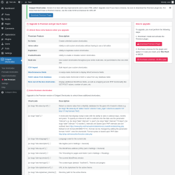 Page screenshot: Snippet Shortcodes &rarr;  Get Premium