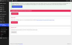Page screenshot: Snippet Shortcodes &rarr; Import / Export