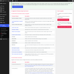 Page screenshot: Snippet Shortcodes &rarr;  Get Premium