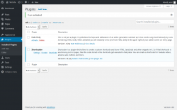 Page screenshot: Plugins &lsaquo; Test site &mdash; WordPress