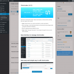 Page screenshot: Shortcoder &rarr; Create shortcode