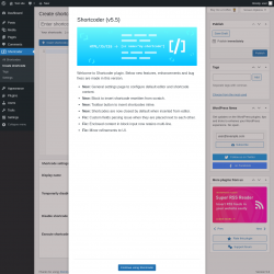 Page screenshot: Shortcoder &rarr; Create shortcode