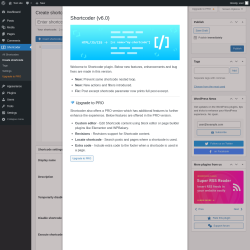 Page screenshot: Shortcoder &rarr; Create shortcode