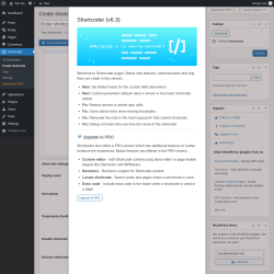 Page screenshot: Shortcoder &rarr; Create shortcode