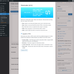 Page screenshot: Shortcoder &rarr; Create shortcode