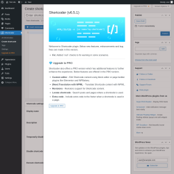 Page screenshot: Shortcoder &rarr; Create shortcode