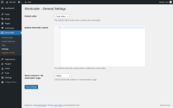 Page screenshot: Shortcoder &rarr; Settings