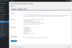 Page screenshot: Settings → SCFA [   ]