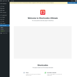 Page screenshot: Shortcodes