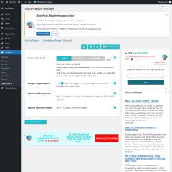 Page screenshot: Settings &rarr; ShortPixel AI