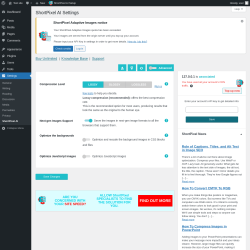 Page screenshot: Settings &rarr; ShortPixel AI