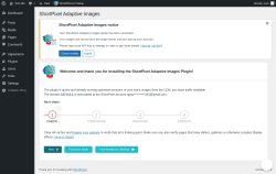 Page screenshot: ShortPixel AI On-Boarding &lsaquo; Test site &mdash; WordPress