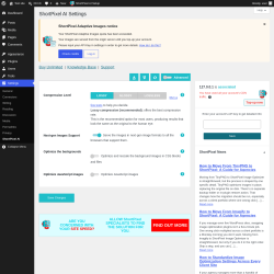Page screenshot: Settings &rarr; ShortPixel AI