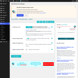 Page screenshot: Settings &rarr; ShortPixel AI