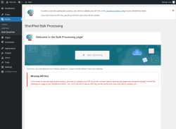 Page screenshot: Media → Bulk ShortPixel
