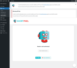 Page screenshot: Media &rarr; Bulk ShortPixel