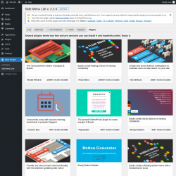 Page screenshot: Wow Plugins &rarr; Side Menu Lite &rarr; Plugins