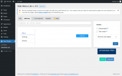 Page screenshot: Wow Plugins &rarr; Side Menu Lite &rarr; Add new
