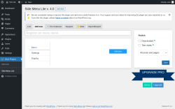 Page screenshot: Wow Plugins &rarr; Side Menu Lite &rarr; Add new