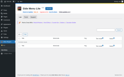 Page screenshot: Wow Plugins &rarr; Side Menu
