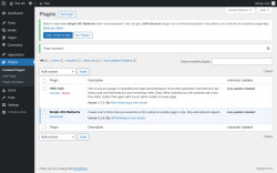 Page screenshot: Plugins &lsaquo; Test site &mdash; WordPress