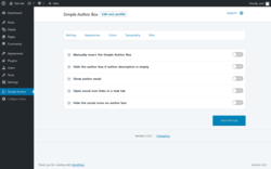 Page screenshot: Simple Author