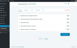 Page screenshot: Simple Author