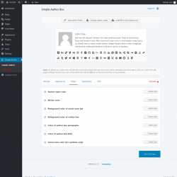 Page screenshot: Simple Author → Colors