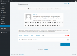 Page screenshot: Simple Author → Misc
