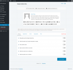 Page screenshot: Simple Author