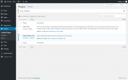 Page screenshot: Plugins ‹ Test site — WordPress