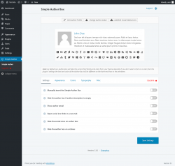 Page screenshot: Simple Author