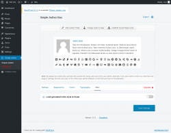 Page screenshot: Simple Author → Misc