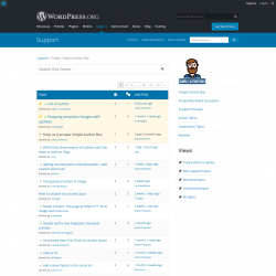 Page screenshot: Simple Author → Support Forum