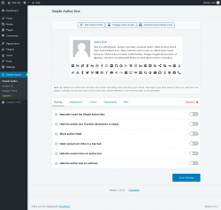 Page screenshot: Simple Author