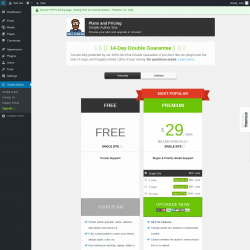 Page screenshot: Simple Author → Upgrade  ➤