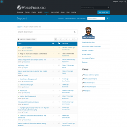 Page screenshot: Simple Author → Support Forum