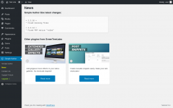Page screenshot: Simple Author → News