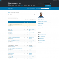 Page screenshot: Simple Author → Support Forum