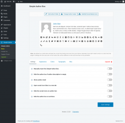 Page screenshot: Simple Author