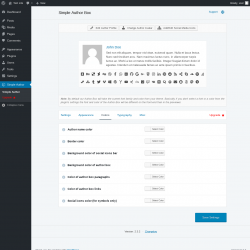 Page screenshot: Simple Author → Colors